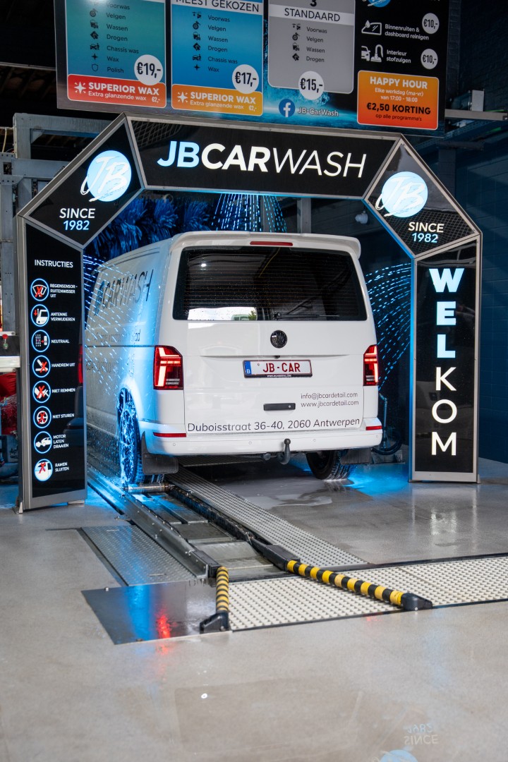 JB Carwash automatische wasstraat in Antwerpen
