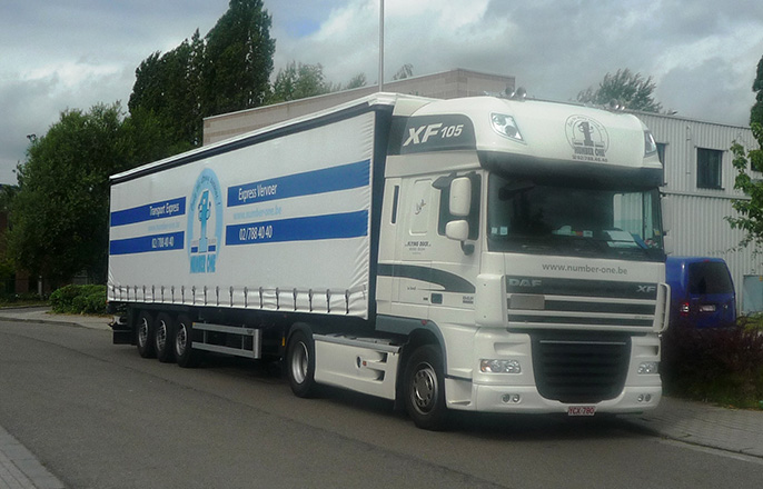 Semi-Remorque 33 PAL Baché 24T pour transport express