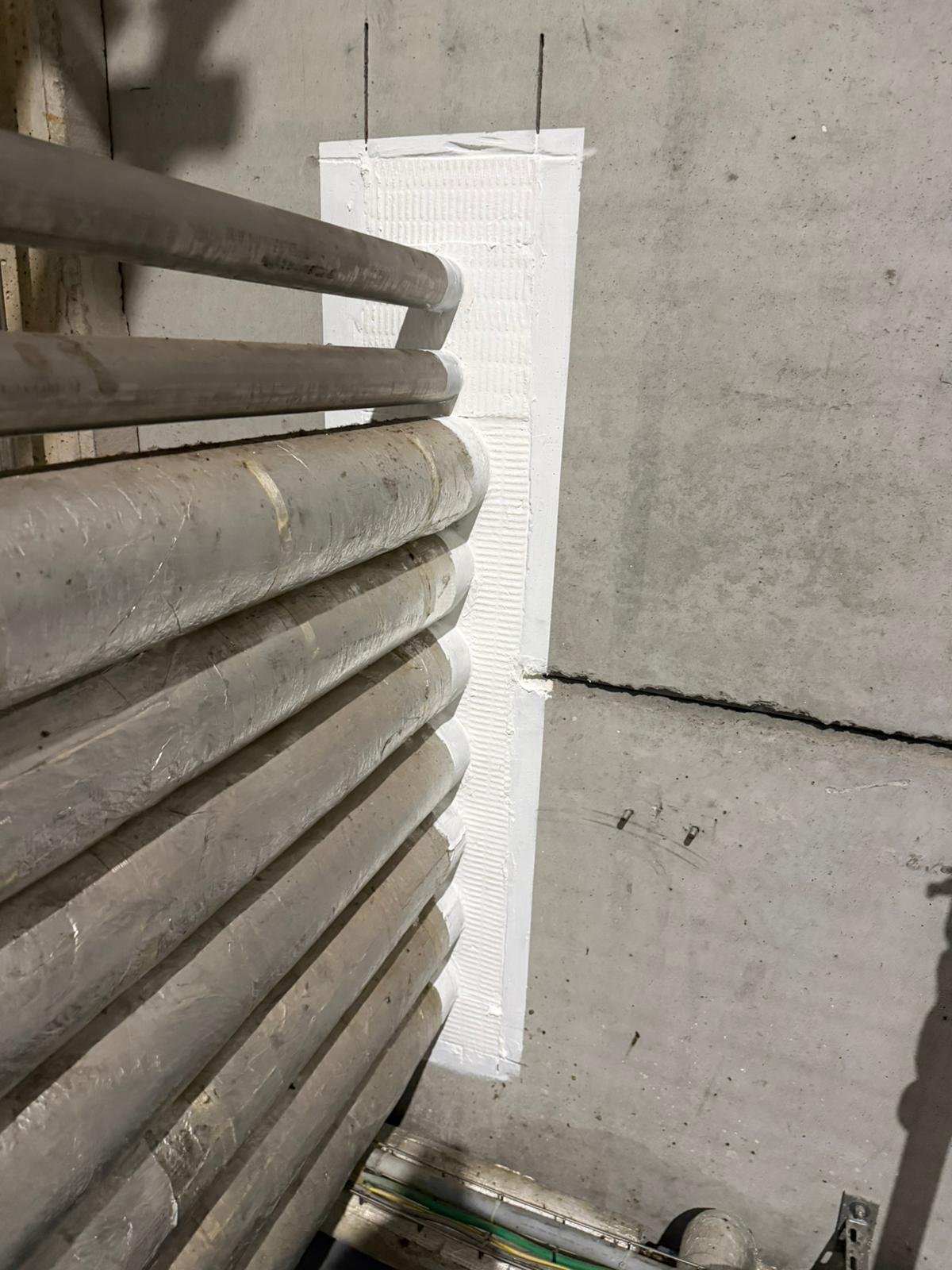 Brandwerend afdichten van technische doorvoer